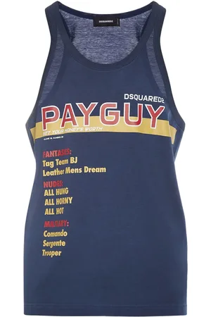 Dsquared2 Tank Top De Algodón Jersey