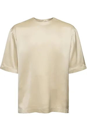 Nanushka Camiseta Boxy De Satén Techno