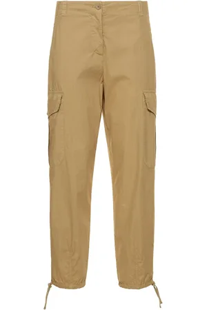 Pantalones cargo de color beige para mujer