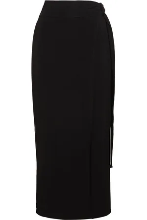Max Mara Sarong Midi De Crepé De Viscosa