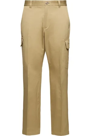VERSACE Pantalones Cargo De Gabardina De Algodón