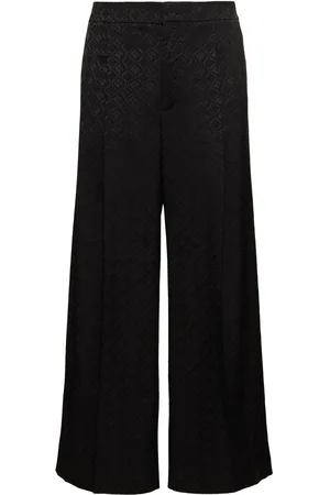 Marine Serre Pantalones Anchos Con Jacquard