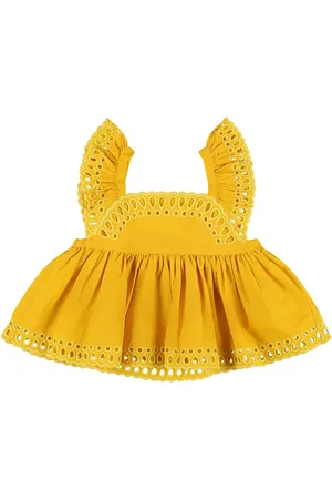 Stella McCartney Top De Algodón Con Volantes
