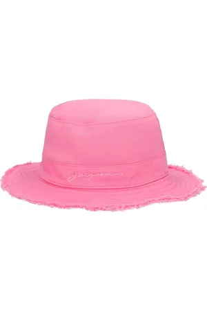 Jacquemus Gorro Bucket De Algodón Con Logo