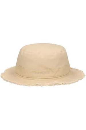 Jacquemus Gorro Bucket De Algodón Con Logo