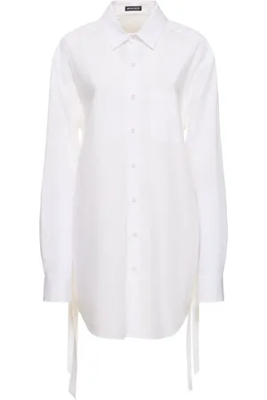ANN DEMEULEMEESTER Camisa Larga De Popelina De Algodón