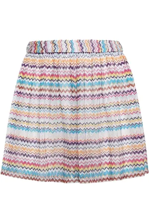 Missoni Shorts Cortos Con Diseño Chevrón