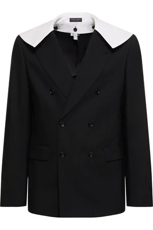 Comme des Garçons Blazer Cruzado De Lana