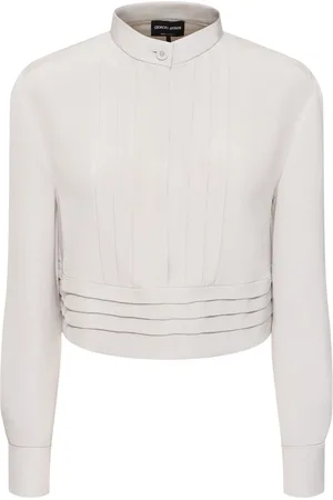 Giorgio Armani Camisa Corta De Satén De Seda