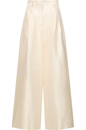 Staud Pantalones Anchos De Seda