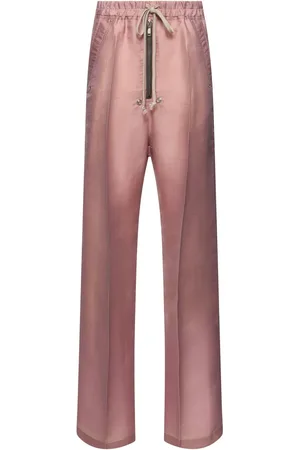 Rick Owens Pantalones Rectos De Seda