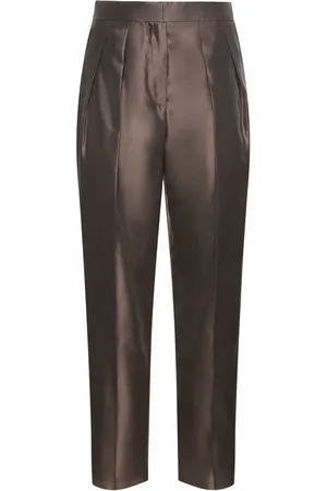 Giorgio Armani Pantalones Rectos De Seda