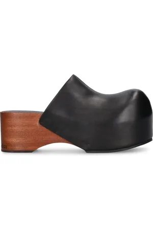 Acne Studios Zuecos De Piel 70mm