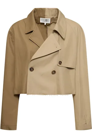 Maison Margiela Chaqueta De Gabardina De Algodón