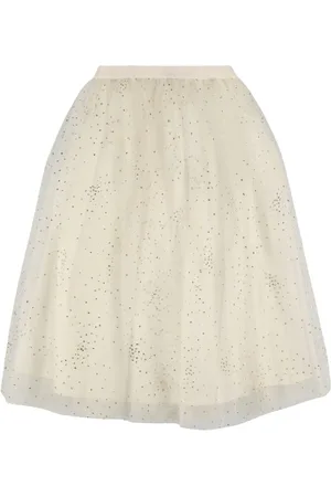 BONPOINT Falda De Tul Y Satén Con Glitter