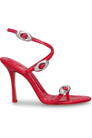 Alexander Wang Sandalias De Piel De Serpiente 105mm