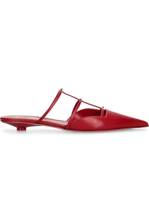 VALENTINO GARAVANI Zapatos Mules De Piel 20mm