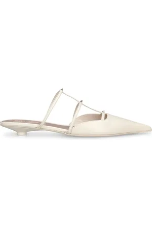 VALENTINO GARAVANI Zapatos Mules De Piel 20mm