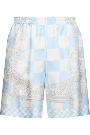 VERSACE Shorts De Sarga De Seda