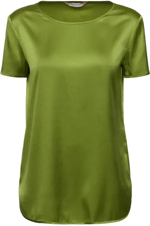 Max Mara Camiseta De Satén De Seda