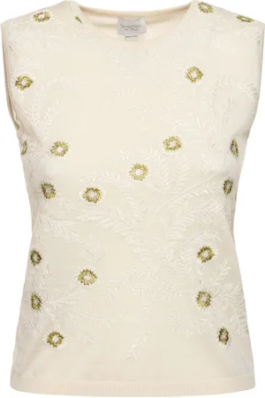 Giambattista Valli Top De Punto De Cashmere Y Seda
