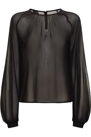 The Andamane Blusa De Seda Con Manga Abullonada