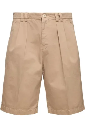 Brunello Cucinelli Shorts De Algodón Teñido