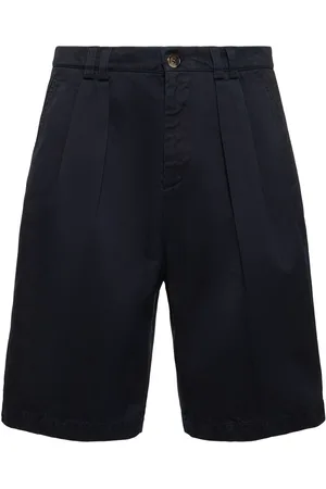 Brunello Cucinelli Shorts De Algodón Teñido