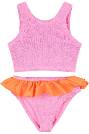 Hunza G Bikini De Seersucker Con Volantes 7-12a