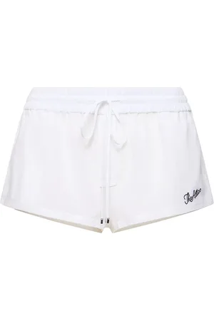 The Attico Shorts De Muselina Con Cintura Baja