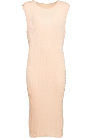 Issey Miyake Vestido Midi Sin Mangas