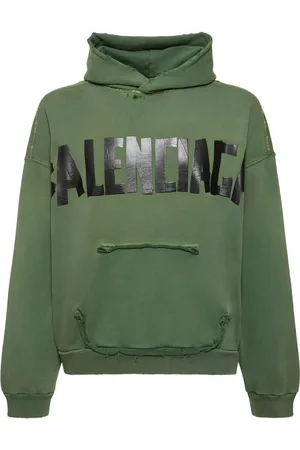 Balenciaga Sudadera De Algodón Con Capucha