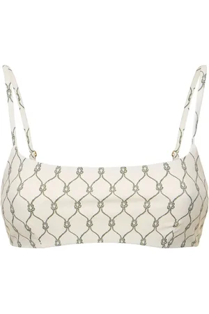 Tory Burch Top De Bikini Estampado Con Aberturas