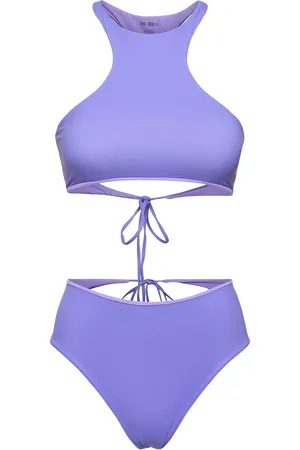 The Attico Bikini Halter De Jersey Con Aberturas