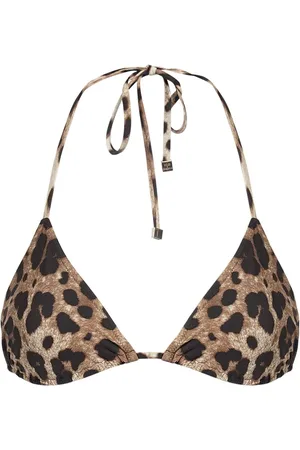 Dolce & Gabbana Top De Bikini Jersey Con Estampado
