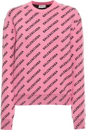 Balenciaga Suéter De Algodón Con Logo
