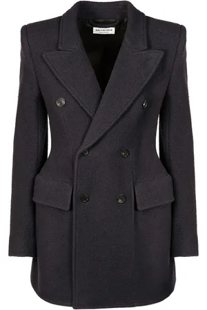 Balenciaga Blazer De Lana Cepillada Efecto Vintage