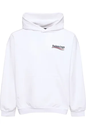 Balenciaga Sudadera De Algodón Con Logo Y Capucha