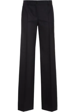 Dolce & Gabbana Pantalones Anchos De Lana Stretch