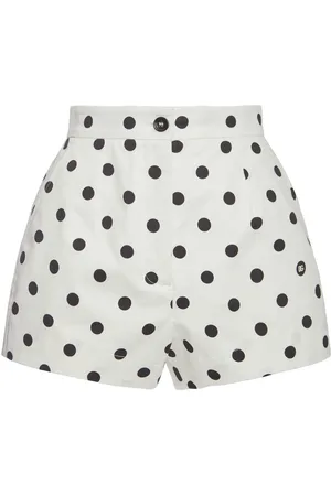 Dolce & Gabbana Shorts De Algodón Con Lunares