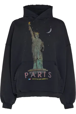 Balenciaga Sudadera De Algodón Con Capucha