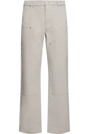 Salvatore Ferragamo Pantalones Rectos De Algodón