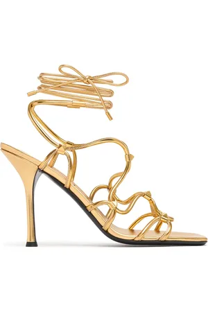 VALENTINO GARAVANI Sandalias Rockstud De Piel 100mm