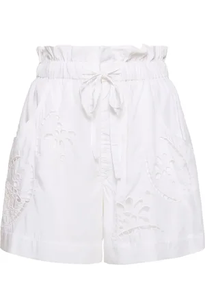 Isabel Marant Shorts De Popelina Bordados