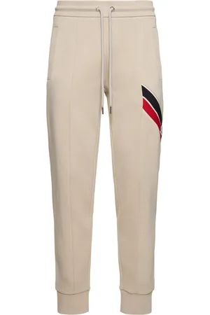 Moncler Pantalones Deportivos De Algodón Con Tricolor
