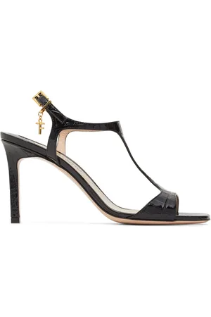 Tom Ford Sandalias De Piel Efecto Cocodrilo 85mm