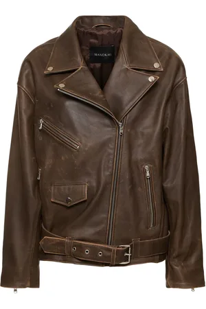 Manokhi Chaqueta Biker De Piel