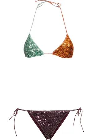 Oseree Bikini Triangular Con Lentejuelas