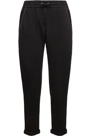 Brunello Cucinelli Pantalones Deportivos De Jersey De Algodón