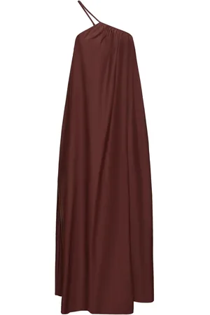 MATTEAU Vestido Largo De Seda Y Algodón Con Un Tirante